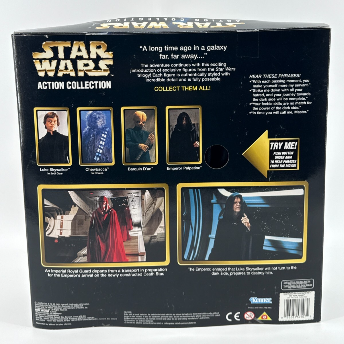 Kenner Star Wars Action Collection Emperor Palpatine Royal Guard 1998 MIB TALKIN