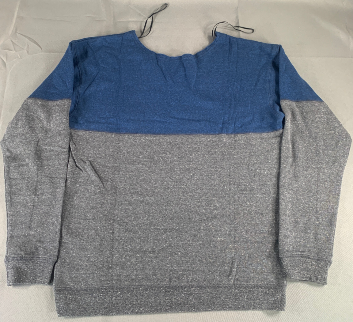 Edmonton Oilers New Era 5th & Ocean Womens Fleece Scoop Neck Pullover Sweatshirt