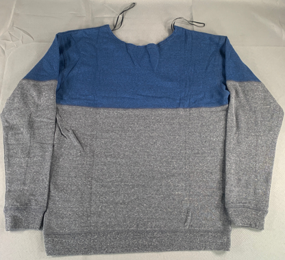 Edmonton Oilers New Era 5th & Ocean Womens Fleece Scoop Neck Pullover Sweatshirt