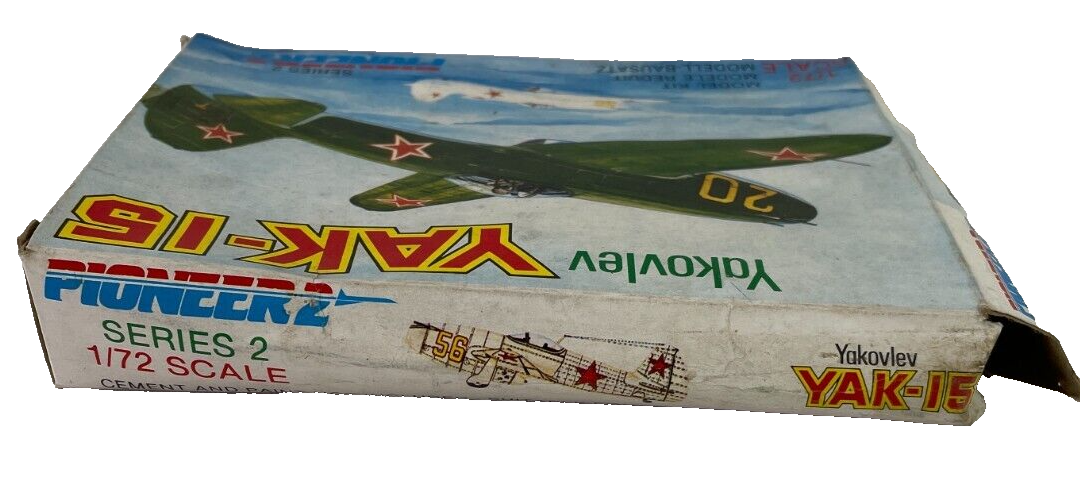 1/72 Scale Pioneer 2 Yakovlev Yak-15 Airplane Plastic Model Kit - Vintage