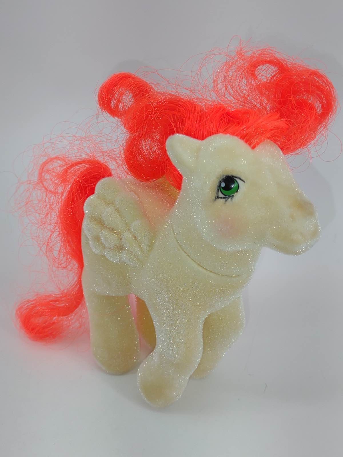 MLP G1 1985 My Little Pony So Soft Flocked Paradise Pegasus Palm Trees