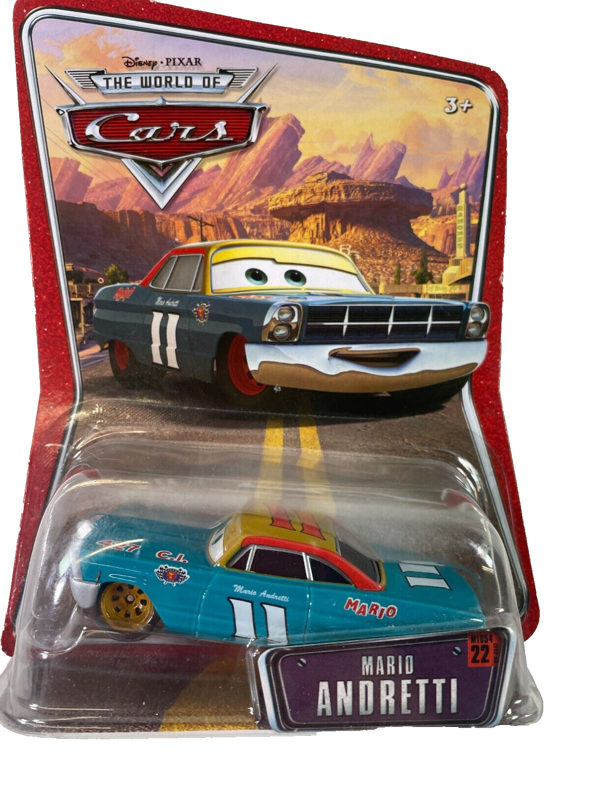 Disney Pixar Cars The World of Cars #22 Mario Andretti Diecast Figure NEW!