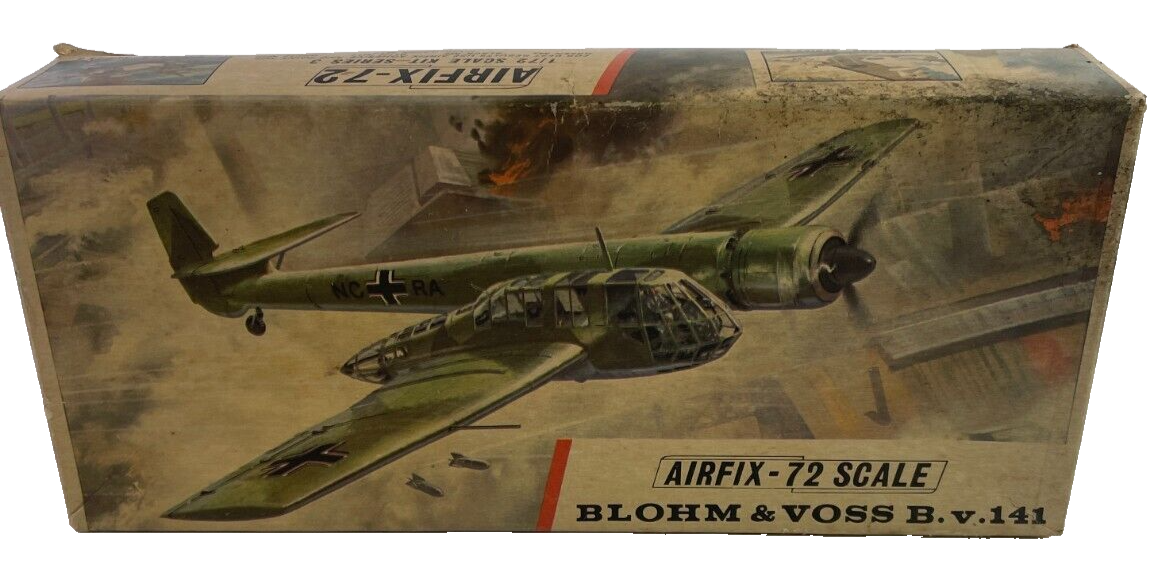 Vintage Airfix Blohm & Voss Bv 141 1/72 Scale Model Kit Series 3 (No Decals)