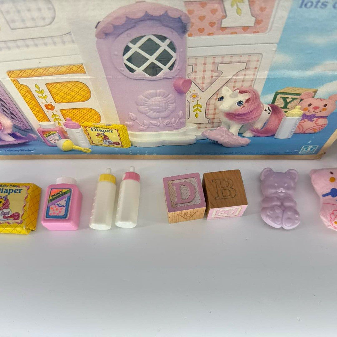 1985 My Little Pony G1 Lullaby Nursery W/Box & Accessories Hasbro