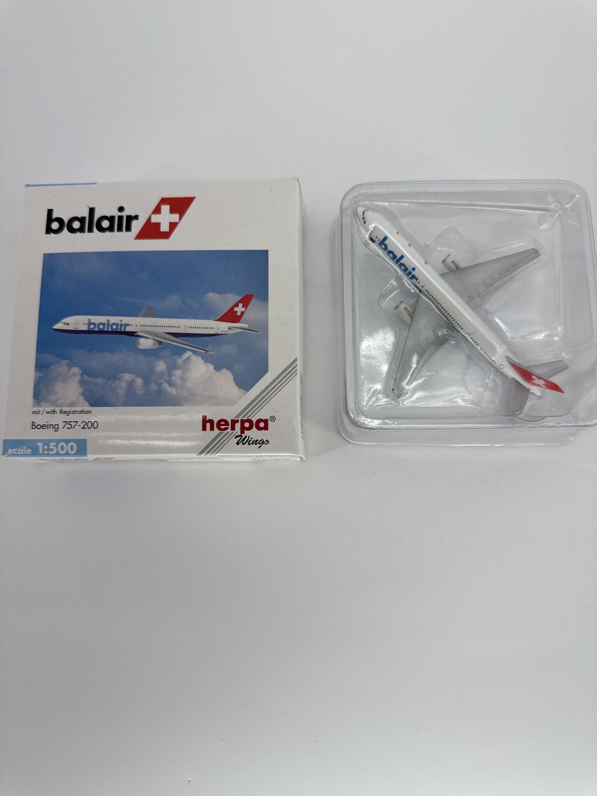 Herpa Wings 1:500 Balair Boeing 757-200 Diecast Aircraft Model