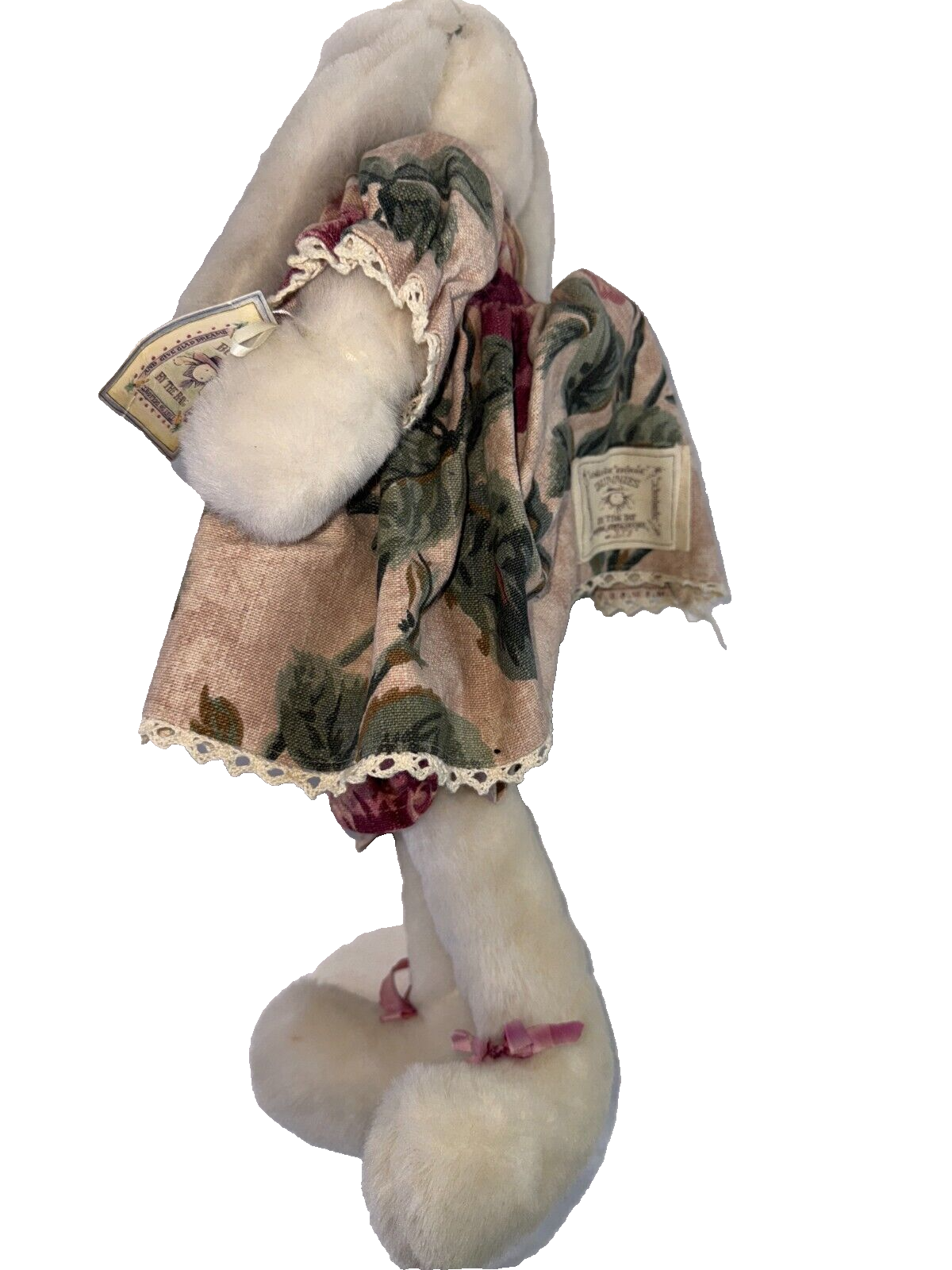 Bunnies by the Bay Plush Bunny Ltd Ed #338 Lace Dress Floral Bow w/ Tag