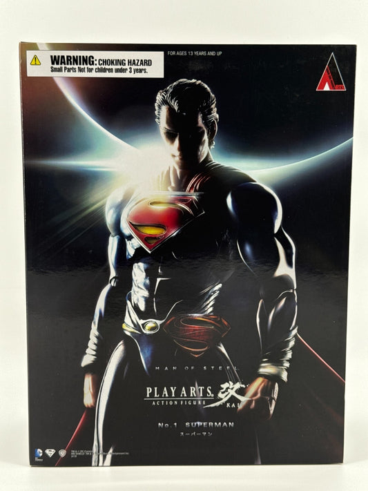 Play Arts Kai Superman No.1 Man of Steel DC Square Enix Action Figure SEALED