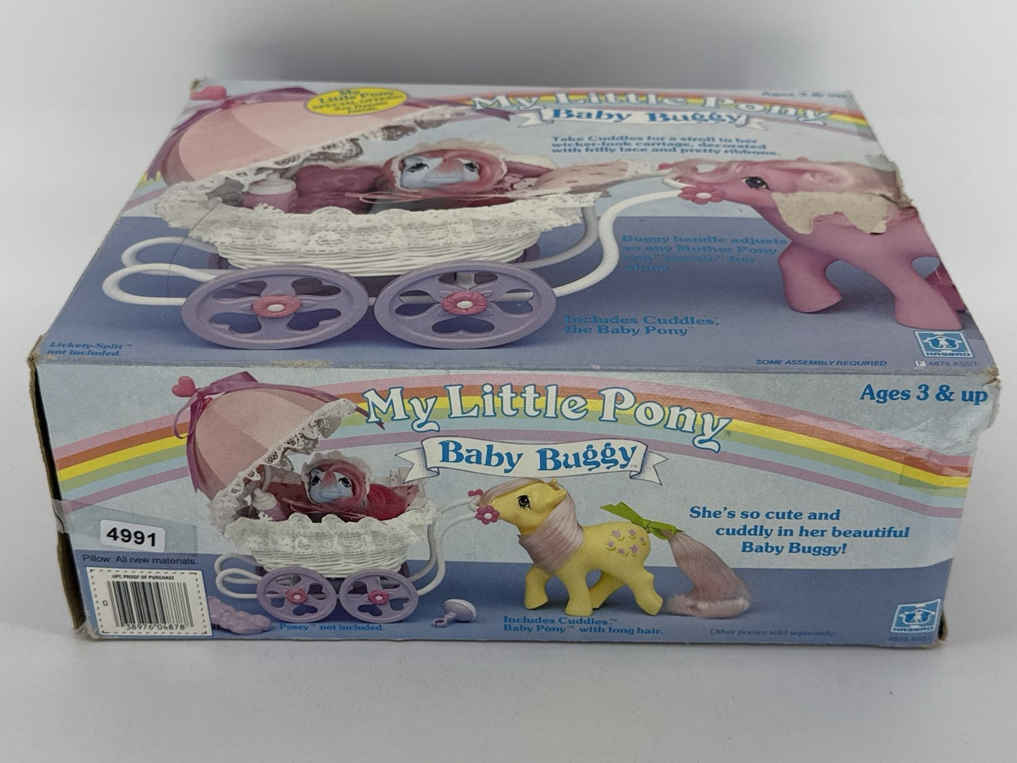1985 My Little Pony G1 Baby Buggy Playset Cuddles Box Accs Hasbro