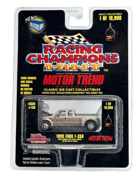 Vintage Racing Champions Mint 1999 Ford F-350 Die Cast Truck 1/64 Motor Trend NE