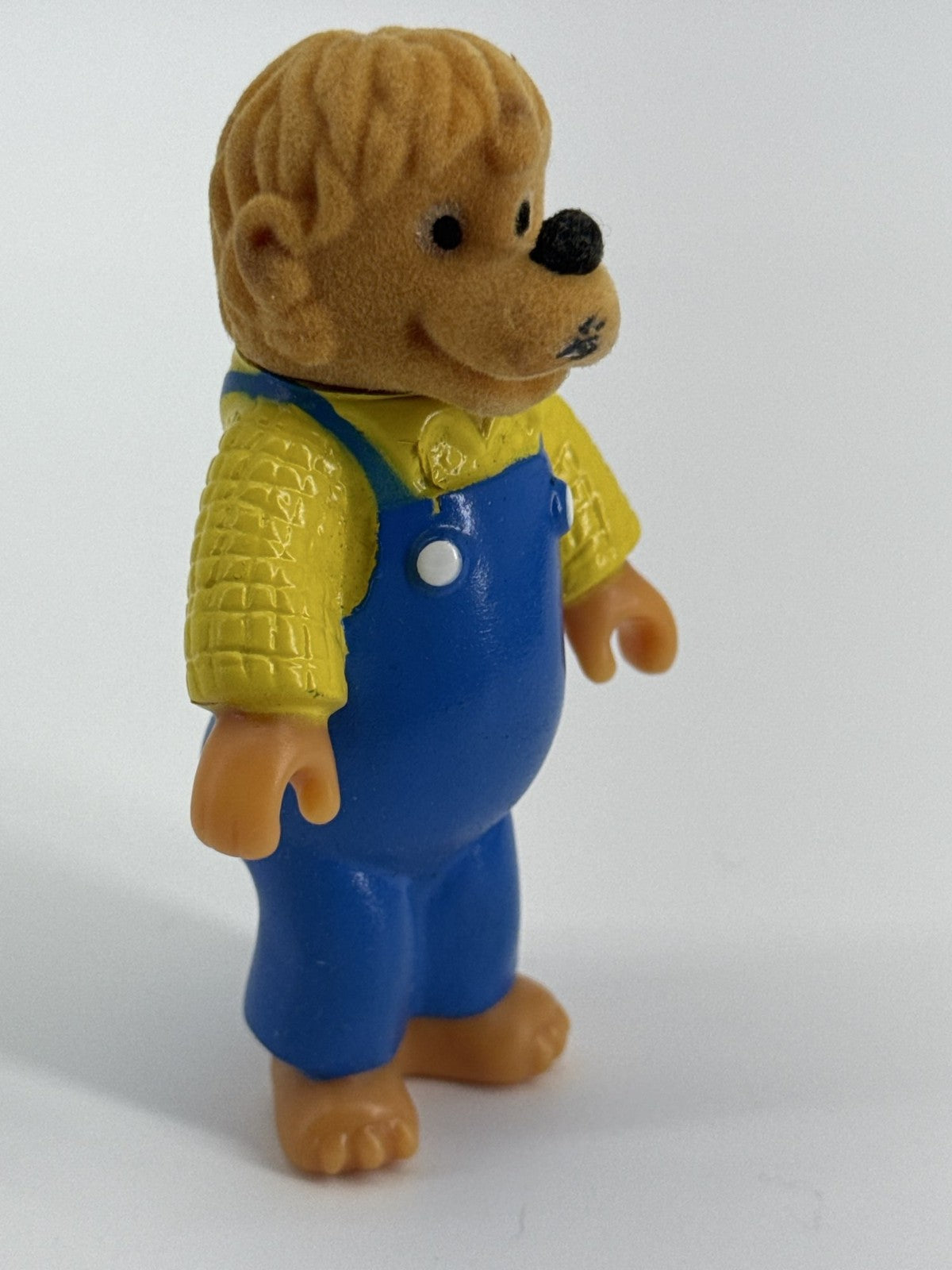 1986 Berenstain Bears Family Flocked Figures McDonald's Happy Meal Lot 4