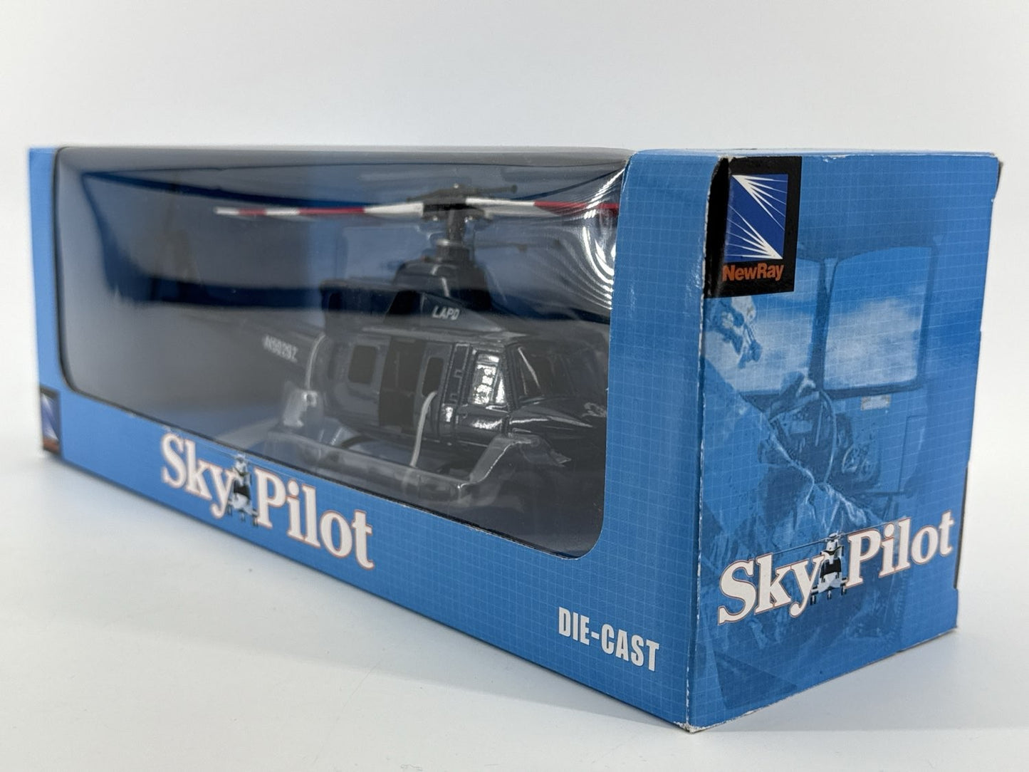 NewRay Sky Pilot 1:48 Bell 412 LAPD Police Helicopter Diecast Model N5929Z