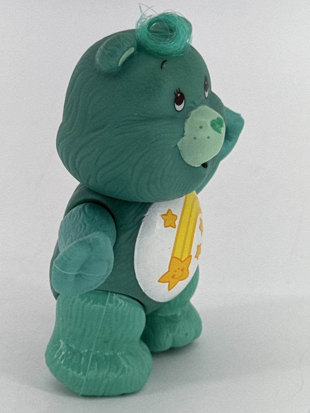 1983 Kenner Care Bears Wish Bear Teal Poseable 3.5