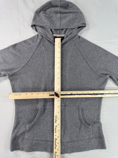 EXPRESS Zip Up Hoodie Gray Cotton Spandex Lightweight Full Long Sleeve Hooded M