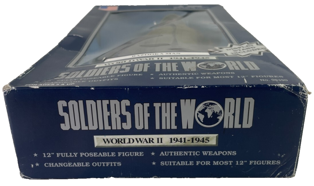 Soldiers of the World Bazooka Man WWII 12" Figure 2000 Formative New in Box