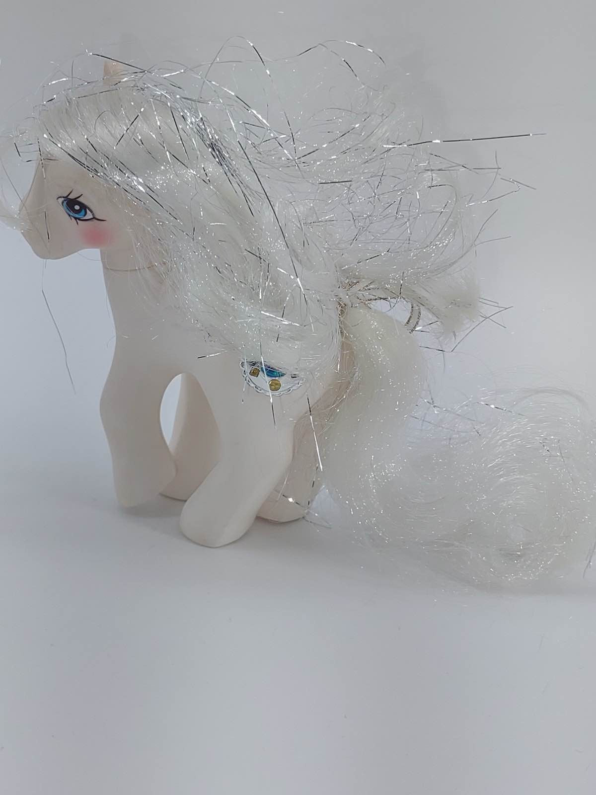 1987 MLP Princess Tiffany Pegasus White Jewel Tinsel