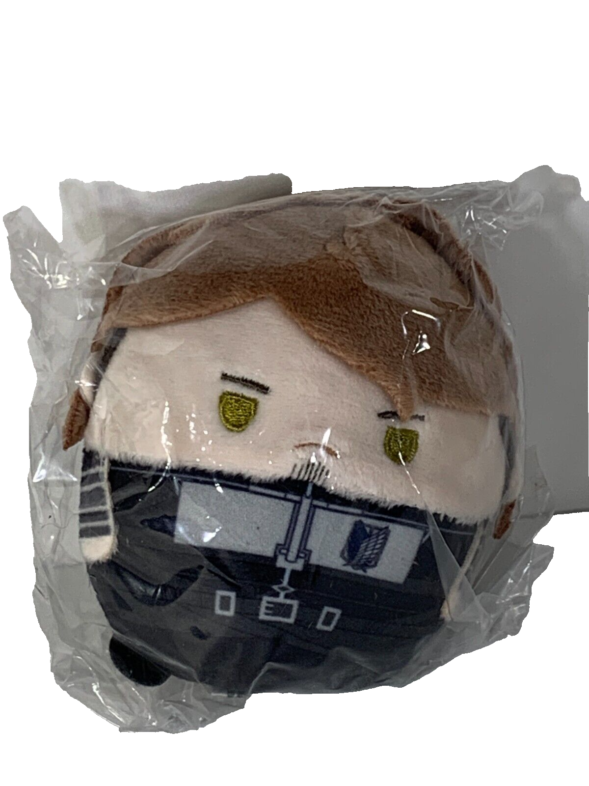 Attack on Titan Plush Keychain Lot of 3 Takara Tomy Fuwakororin Jean Armin Eren