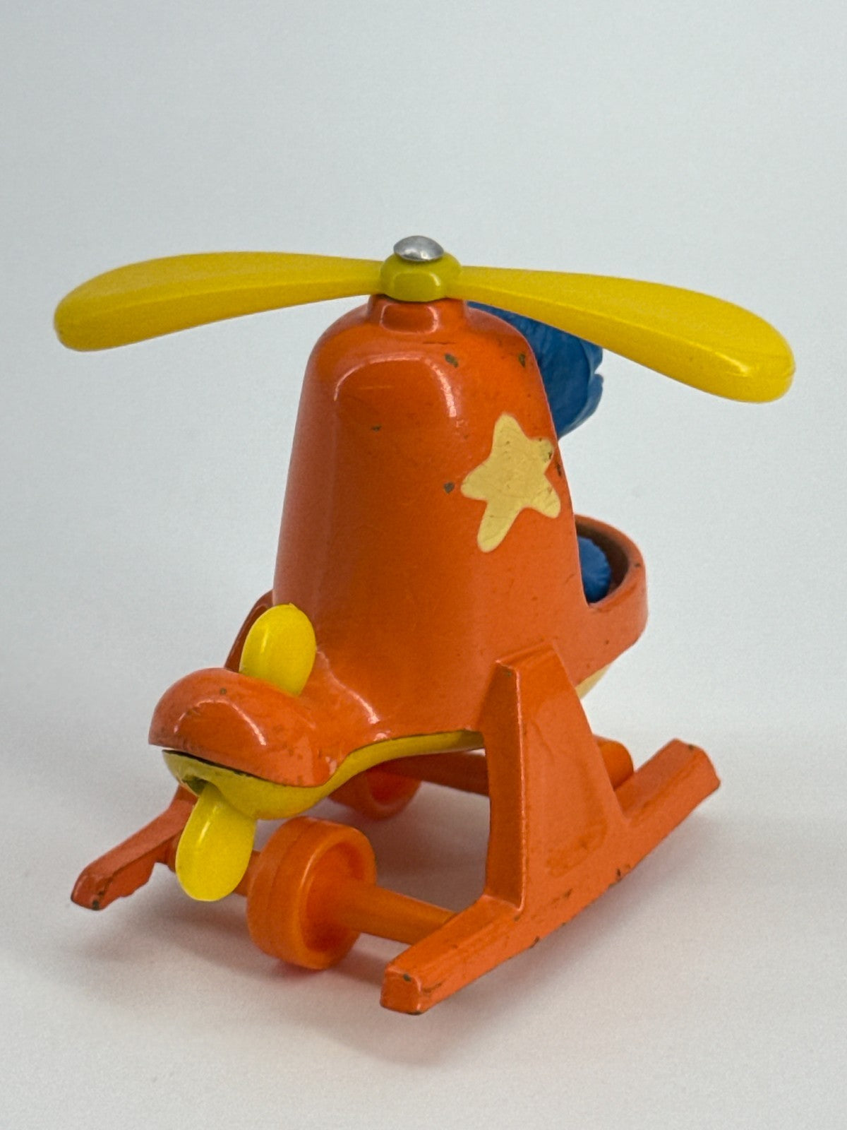 VTG 1970s Hasbro Sesame Street Grover Helicopter Toy Muppets Inc Hong Kong Rare