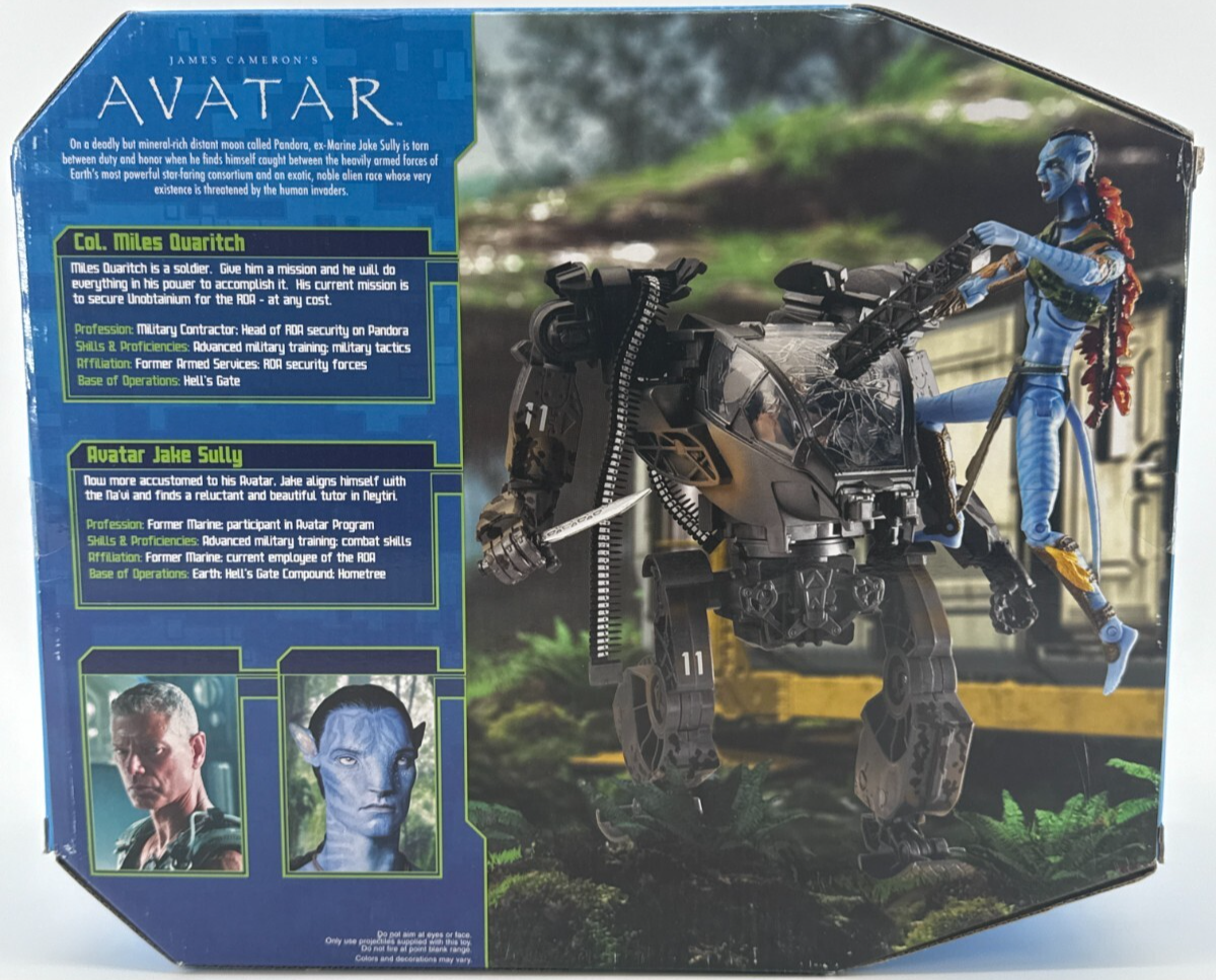 Avatar Final Battle Jake Sully vs Col Miles Quaritch 2010 SDCC Mattel Set NIB