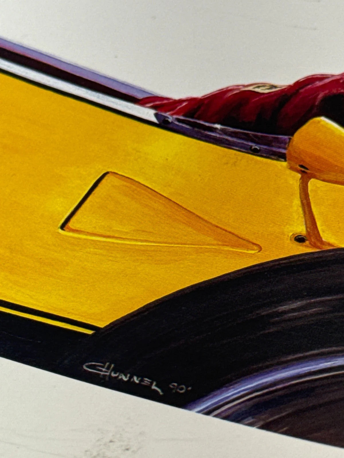 Cheever F1 Print Cademartori Signed 123 500 Renault Vintage Racing Art USA NWT