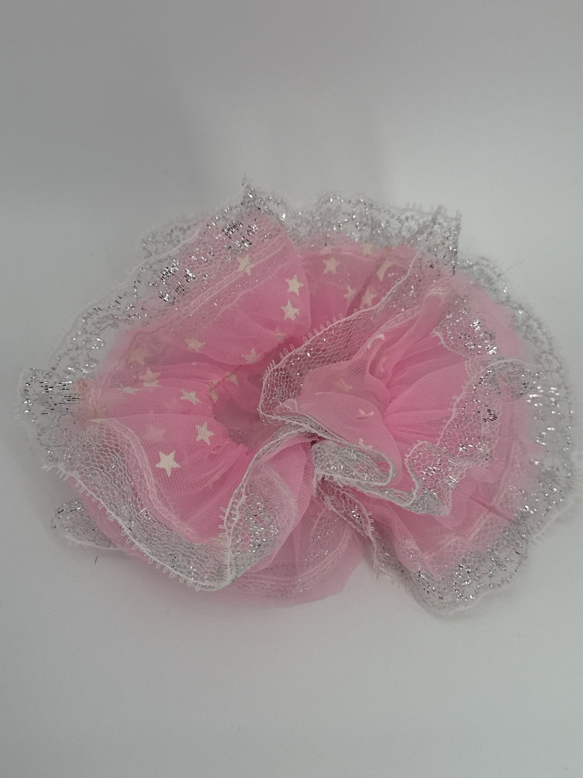 1985 Mattel Dream Glow Barbie Pink Star Gown Dress Wrap & Parasol Accessory