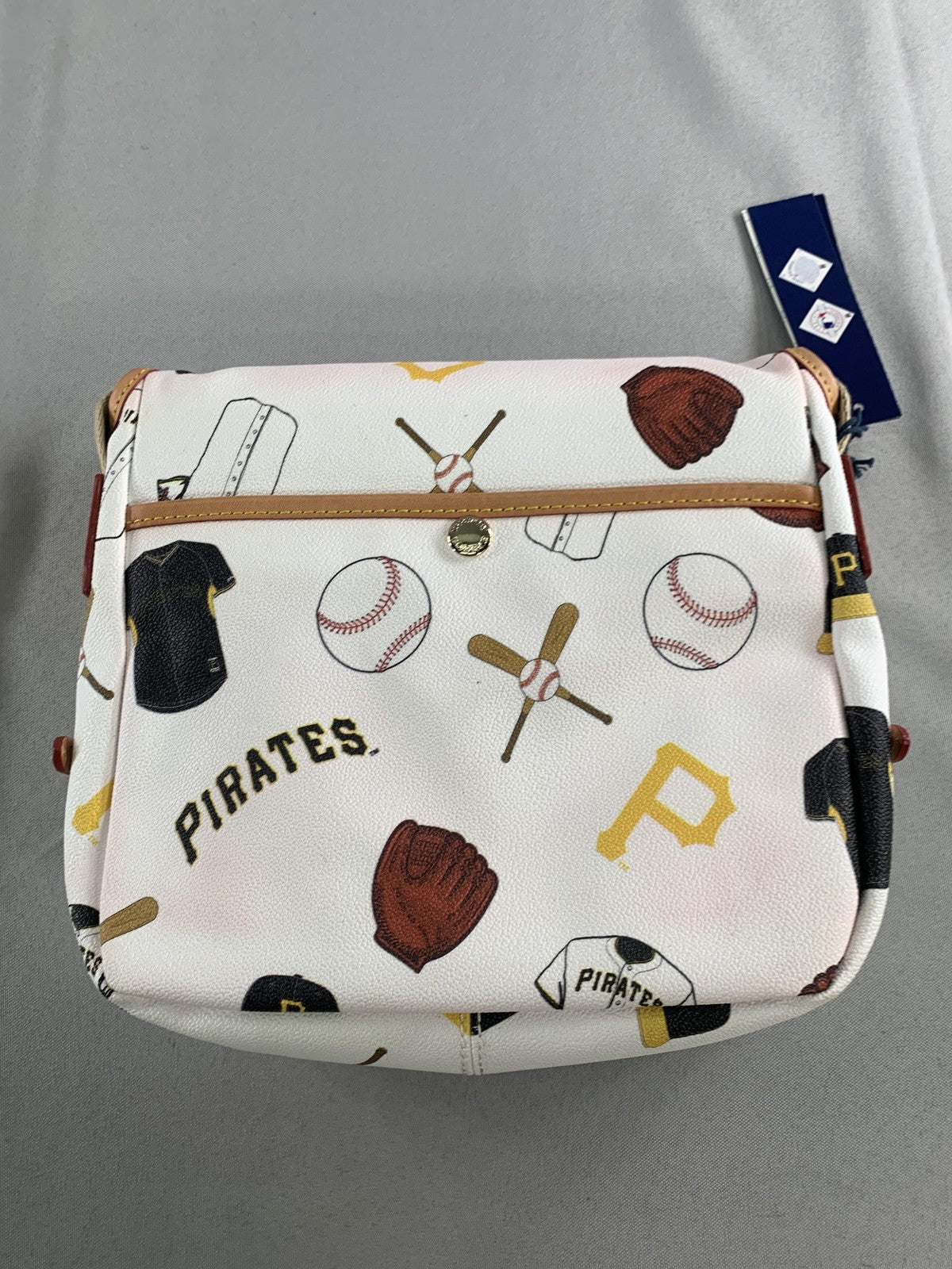 Pittsburgh Pirates Bag Womens One Size White MLB Baseball Dooney & Bourke