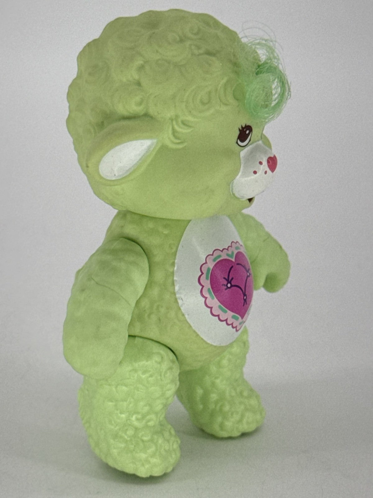 1984 Kenner Care Bear Cousins Gentle Heart Lamb Green Plush 13