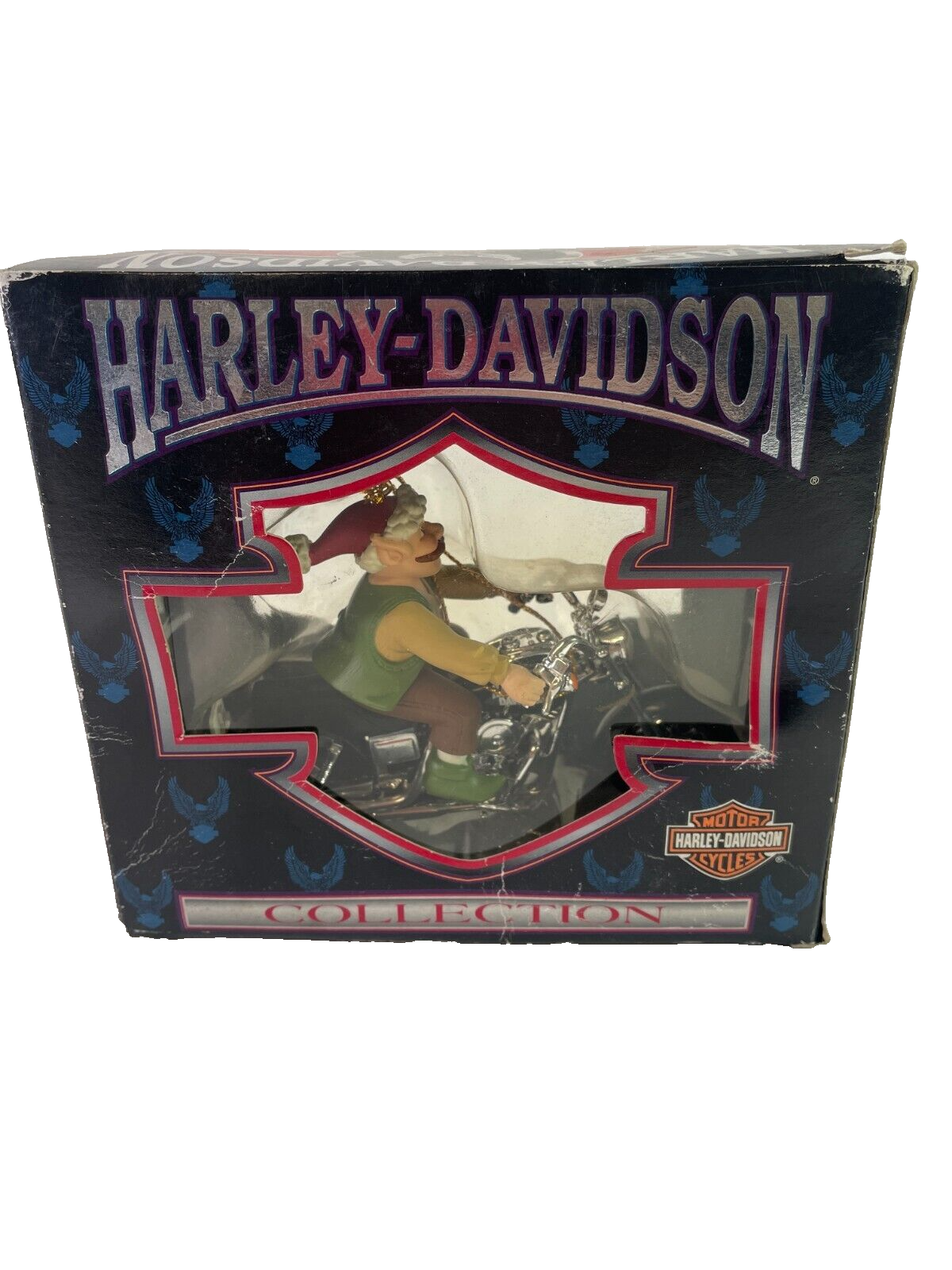 1999 Harley-Davidson Christmas Elf Motorcycle Ornament w/ Box Cavanagh Collectib