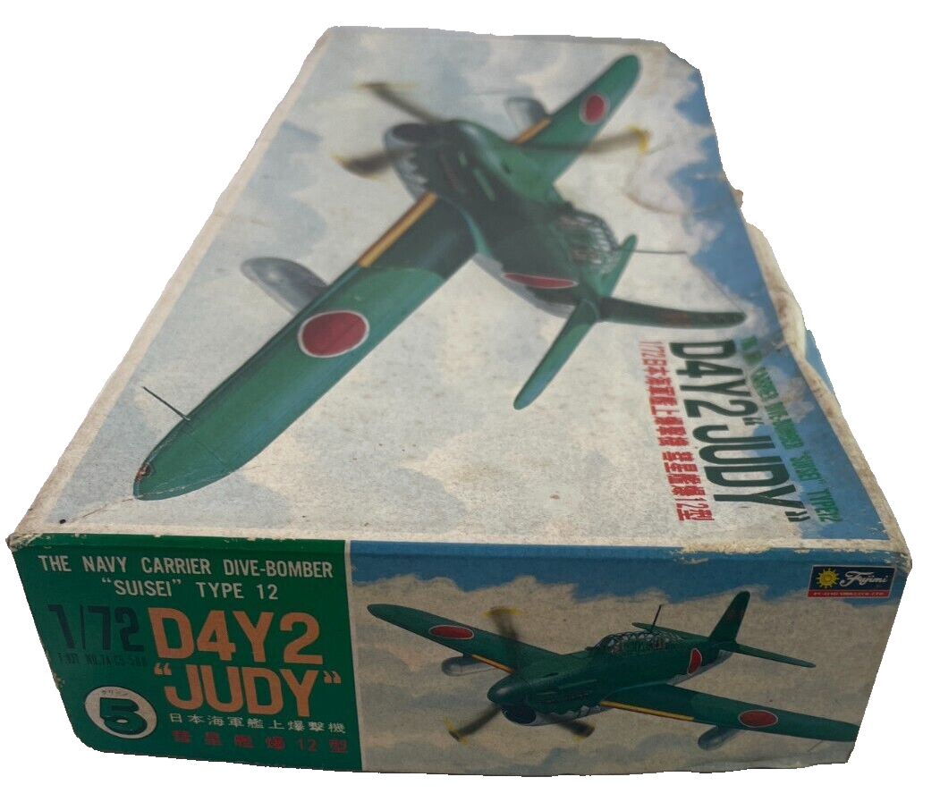 WWII Fujimi D4Y2 Judy Suisei Type12 1/72 IJN Dive Bomber Model Kit Vtg Rare