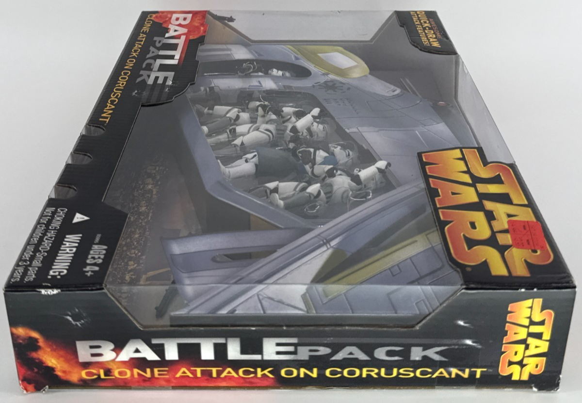 Star Wars Battle Pack Clone Attack Coruscant 2005 Clone Troopers Sealed 4361