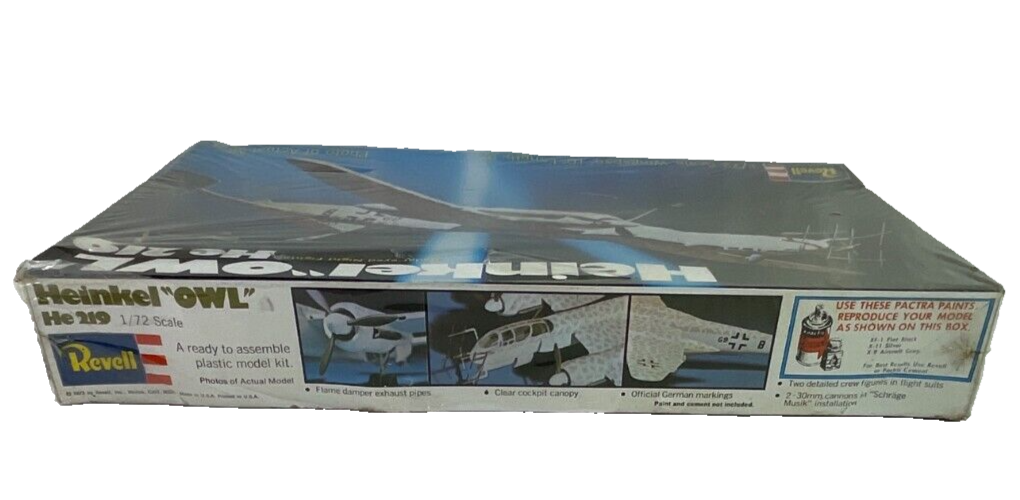 Revell Heinkel "Owl" He-219 1/72 Scale Model Kit 1973 Sealed RARE! 1731