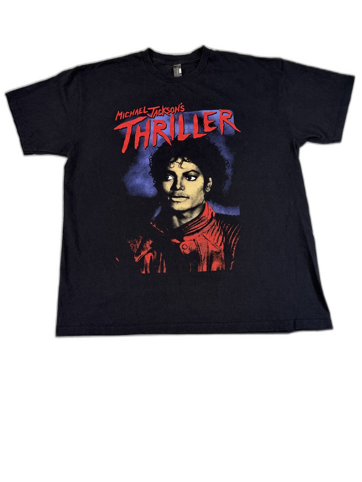 PLAYERYTEES Michael Jackson Thriller Graphic Tee XL Black 100% Cotton Regular