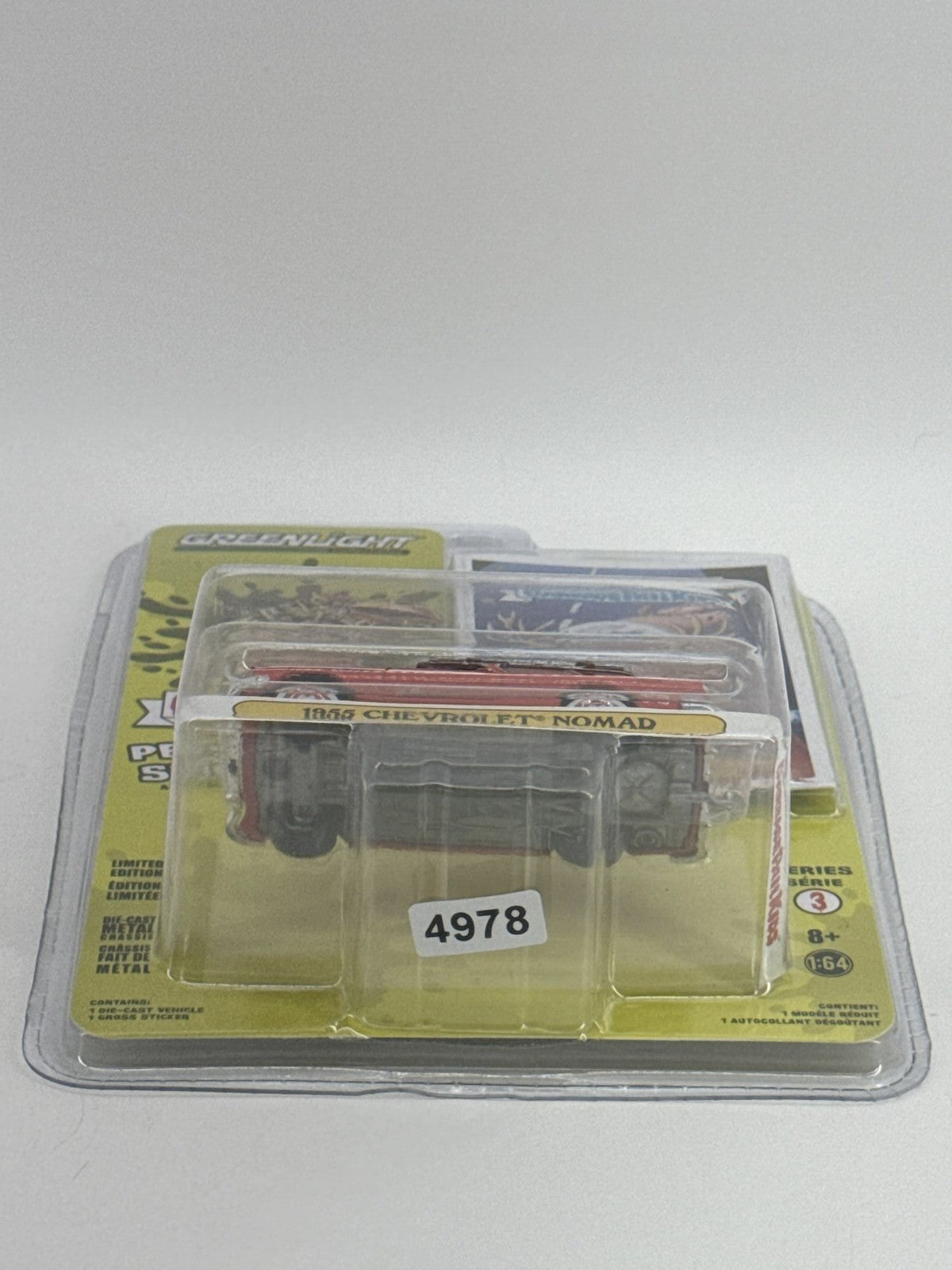 Greenlight Garbage Pail Kids 1955 Chevy Nomad Bruce Moose 1:64 Diecast