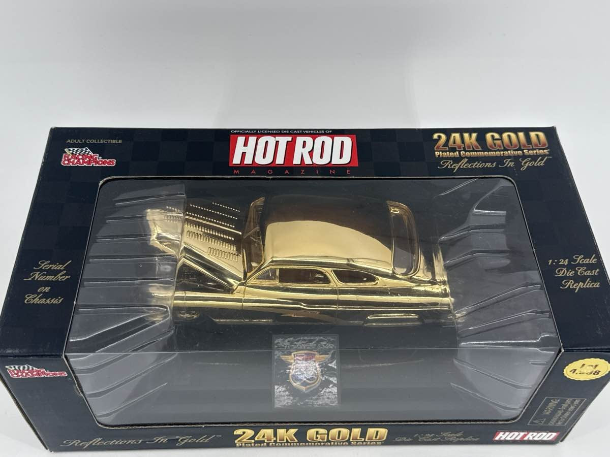 Racing Champions 24K Gold Plated Hot Rod Reflections 1:24 Diecast 1/4998